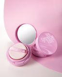 Don't Touch Glass Pink Cushion