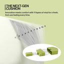 Satin Wear Healthy-Green Cushion